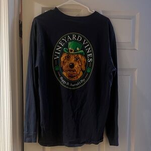 Vineyard Vines St. Patrick's Day Graphic Tee - Dark Blue
